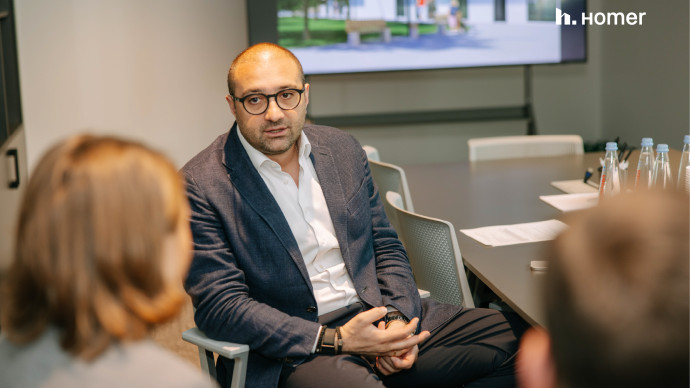 Homer-ის გენერალური დირექტორი, ნიკოლოზ მეძმარიაშვილი სტუდენტებს შეხვდა